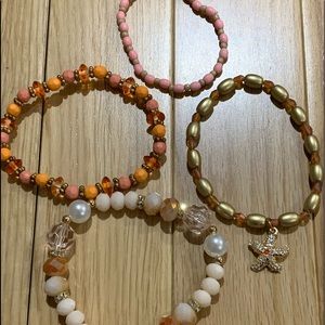 Unbranded lot of 4 bracelets